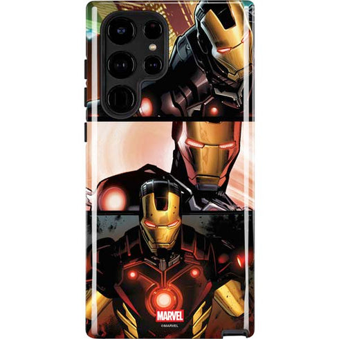 Marvel Iron Man Three Panel Galaxy S25 Ultra Impact Case